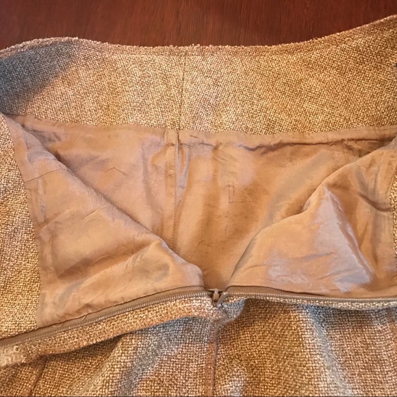 Vintage Tweed wool blend skirt lined in crepe - Picture 7 of 8